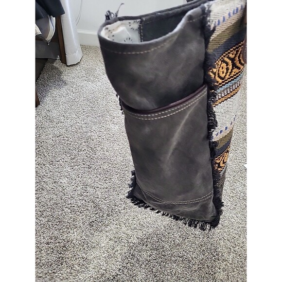 Myra XLarge Travel Canvas Leather Weekender Bag EUC - Picture 8 of 16